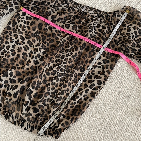 Trac Blouse Top Leopard Print - Picture 5 of 6